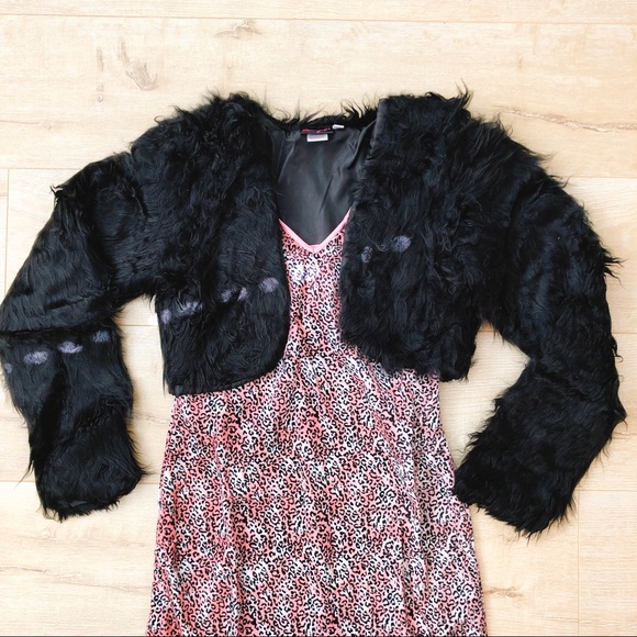 NEW DREAMGIRL PURRFECT ME PINK BLACK LEOPARD KITTY Halloween Costume - Picture 5 of 8